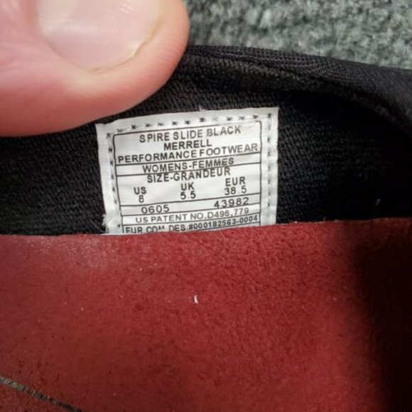Merrell Womens Spire Black Slip On Slide Shoes Size 8 - Picture 10 of 10